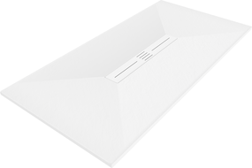 Mexen Toro rechteckige Duschwanne SMC 200 x 90 cm, weiß, weiße Abdeckung - 43109020-W