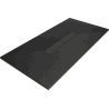 Mexen Toro rechteckige Duschwanne SMC 160 x 90 cm, schwarz, schwarze Abdeckung - 43709016-B