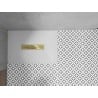Mexen Toro rechteckige Duschtasse SMC 100 x 70 cm, weiß, Abdeckung gold - 43107010-G