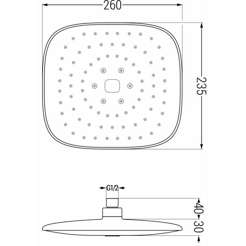 Mexen Uno DR33 Unterputz-Duschset, Chrom - 71435DR33-00