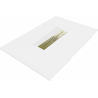 Mexen Toro rechteckige Duschwanne SMC 110 x 90 cm, weiß, Abdeckung gold - 43109011-G
