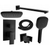 Mexen Uno DR33 Unterputz-Duschset, schwarz - 71435DR33-70