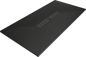 Mexen Toro rechteckige Duschwanne SMC 200 x 80 cm, schwarz, schwarze Abdeckung - 43708020-B
