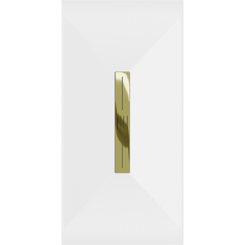 Mexen Toro rechteckige Duschwanne SMC 150 x 70 cm, weiß, goldene Abdeckung - 43107015-G