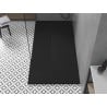 Mexen Toro rechteckige Duschwanne SMC 180 x 80 cm, schwarz, schwarze Abdeckung - 43708018-B