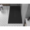 Mexen Toro rechteckige Duschwanne SMC 170 x 80 cm, schwarz, schwarze Abdeckung - 43708017-B
