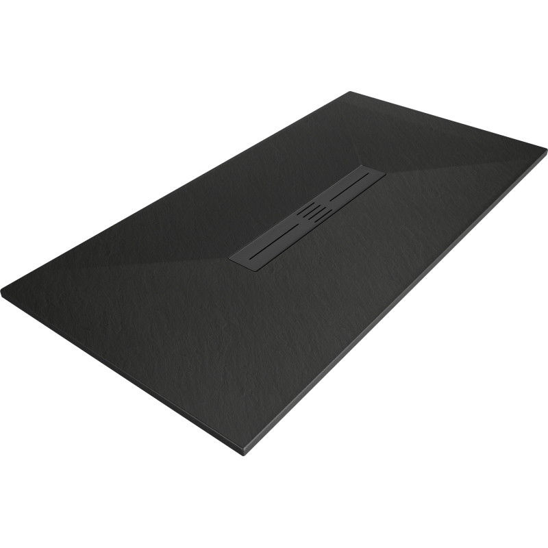 Mexen Toro SMC Rechteckige Duschwanne 150 x 80 cm, schwarz, schwarze Abdeckung - 43708015-B