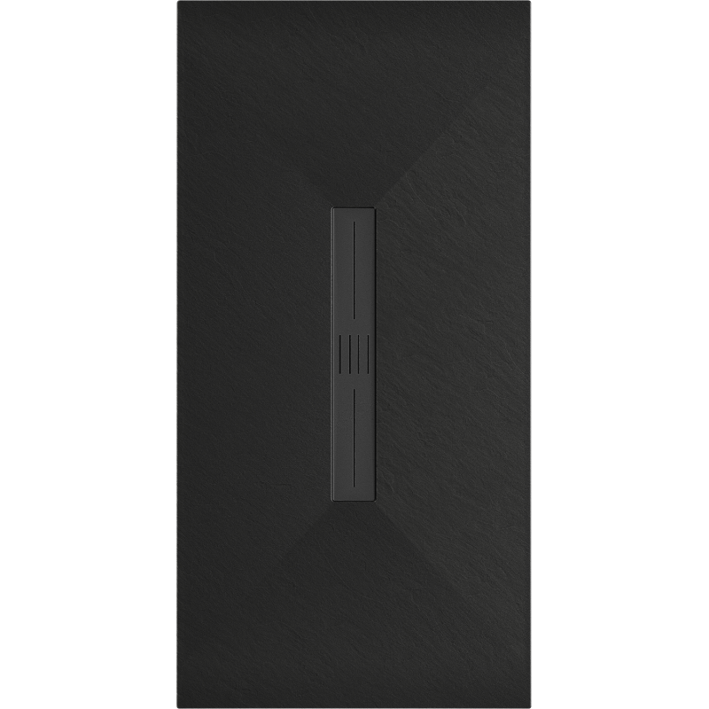 Mexen Toro rechteckige Duschwanne SMC 150 x 80 cm, schwarz, schwarze Abdeckung - 43708015-B