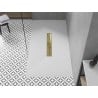Mexen Toro rechteckige Duschwanne SMC 150 x 90 cm, weiß, goldene Abdeckung - 43109015-G