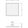 Mexen Uno DR45 Unterputz-Duschset, gold - 71435DR45-50