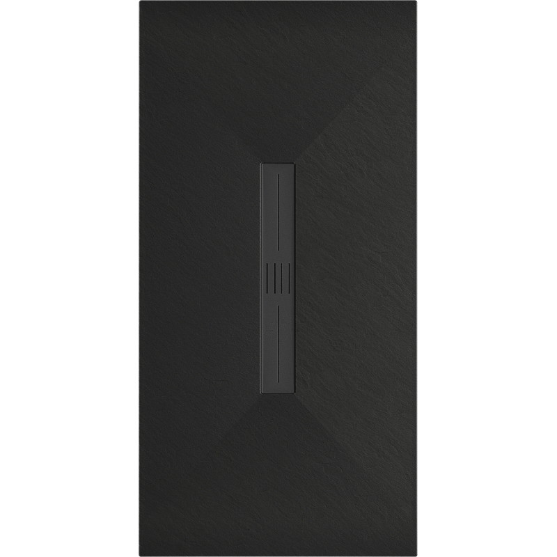 Mexen Toro rechteckige Duschtasse SMC 170 x 70 cm, schwarz, Abdeckung schwarz - 43707017-B