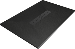 Mexen Toro rechteckige Duschwanne SMC 140 x 70 cm, schwarz, schwarze Abdeckung - 43707014-B