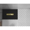 Mexen Toro rechteckige Duschwanne SMC 100 x 90 cm, schwarz, goldene Abdeckung - 43709010-G