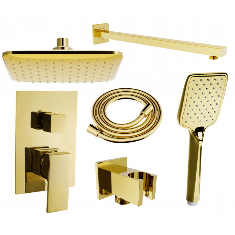 Mexen Uno DR62 Unterputz-Duschset, gold - 71435DR62-50