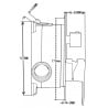 Mexen Uno DR62 Unterputz-Duschset, schwarz - 71435DR62-70