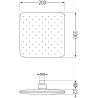Mexen Uno DR62 Unterputz-Duschset, schwarz - 71435DR62-70