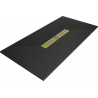 Mexen Toro rechteckige Duschwanne SMC 200 x 70 cm, schwarz, mit goldenem Abdeckrahmen - 43707020-G