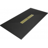 Mexen Toro rechteckige Duschwanne SMC 170 x 90 cm, schwarz, goldene Abdeckung - 43709017-G