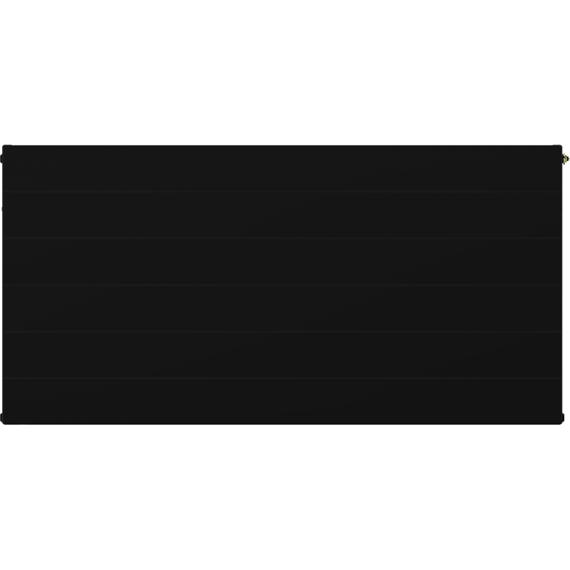 Mexen Line CCL33 Plattenheizkörper 900 x 2000 mm, mittiger unterer Anschluss, 6002 W, schwarz - W6C33L-090-200-70