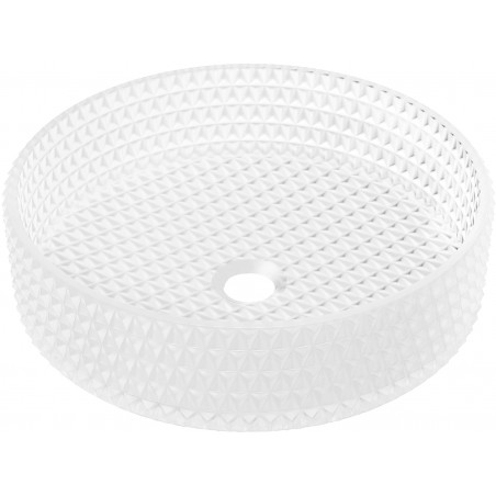 Mexen Aura Glas Waschbecken Aufsatz 39 x 39 cm, mattes Glas - 24013930