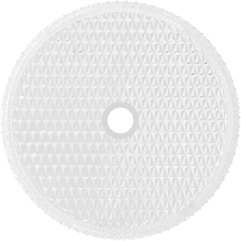 Mexen Aura Glas-Waschbecken Aufsatzwaschbecken 39 x 39 cm, transparent - 24013900