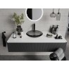 Mexen Heba schwarzes Glas-Waschtischbecken 45 x 45 cm - 24064570