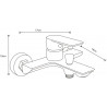 Mexen Alfa DF02 Badewannenset, gold - 745703DF02-50