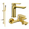 Mexen Alfa DF02 Badewannenset, gold - 745703DF02-50