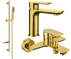 Mexen Alfa DF02 Badewannenset, gold - 745703DF02-50