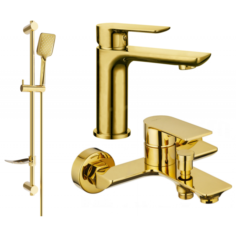 Mexen Alfa DF62 Wannen-Set, Gold - 745703DF62-50