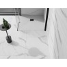 Mexen Stone+ quadratische Duschwanne aus Verbundstoff 80 x 80 cm, weiß, schwarze Abdeckung - 44108080-B