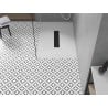 Mexen Toro rechteckige SMC-Dusche 100 x 80 cm, weiß, schwarze Abdeckung - 43108010-B