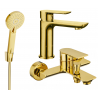 Mexen Alfa R40 Badewannen-Set, gold - 745703R40-50