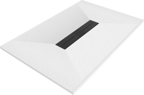 Mexen Toro rechteckige Duschwanne SMC 110 x 70 cm, weiß, schwarze Abdeckung - 43107011-B
