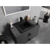 Mexen Atena eingebaute Waschbecken 41 x 41 cm, schwarz matt - 25014170