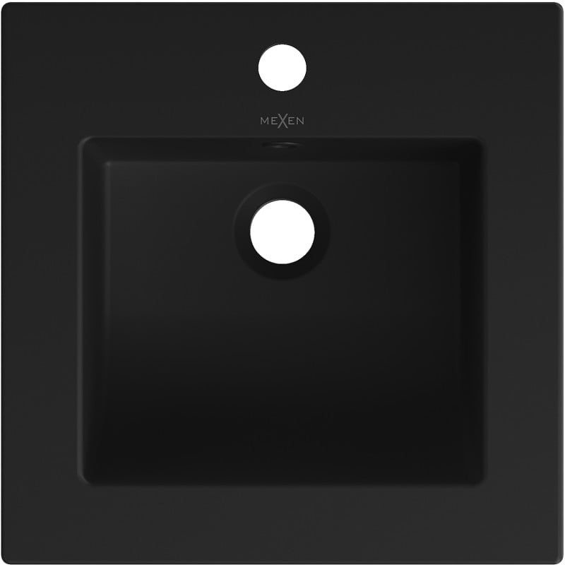 Mexen Atena eingebaute Waschbecken 41 x 41 cm, schwarz matt - 25014170