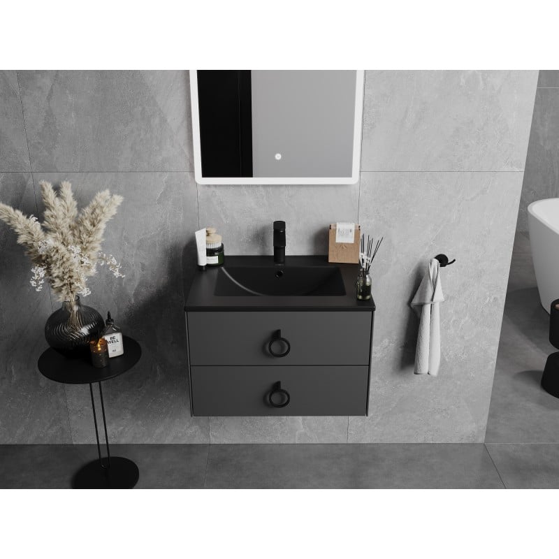Mexen Atena Einbauwaschbecken 61 x 46 cm, schwarz matt - 25016070