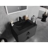 Mexen Atena Einbauwaschbecken in die Arbeitsplatte 61 x 46 cm, schwarz matt - 25016070