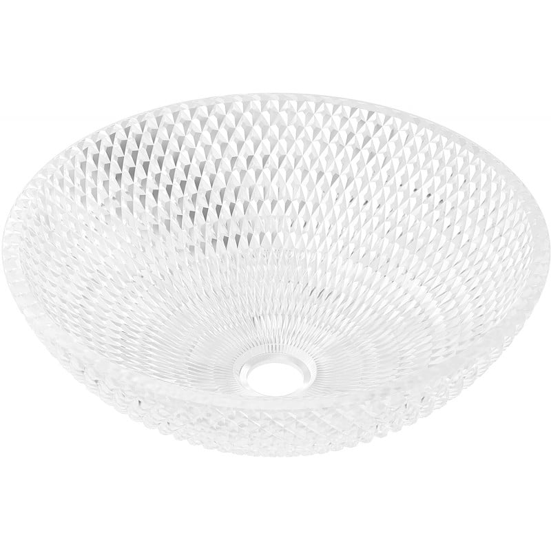 Mexen Olza Glas-Waschtischaufsatz Waschbecken 42 x 42 cm, transparent - 24094200