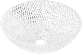 Mexen Olza Glas-Waschtischaufsatz Waschbecken 42 x 42 cm, transparent - 24094200