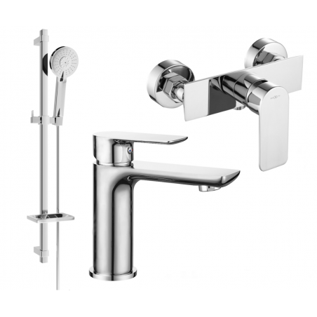 Mexen Alfa DQ40 Duschset, Chrom - 745704DQ40-00
