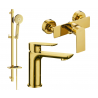 Mexen Alfa DQ40 Duschset, gold - 745704DQ40-50