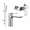 Mexen Alfa DF72 Duschset, Chrom - 745704DF72-00