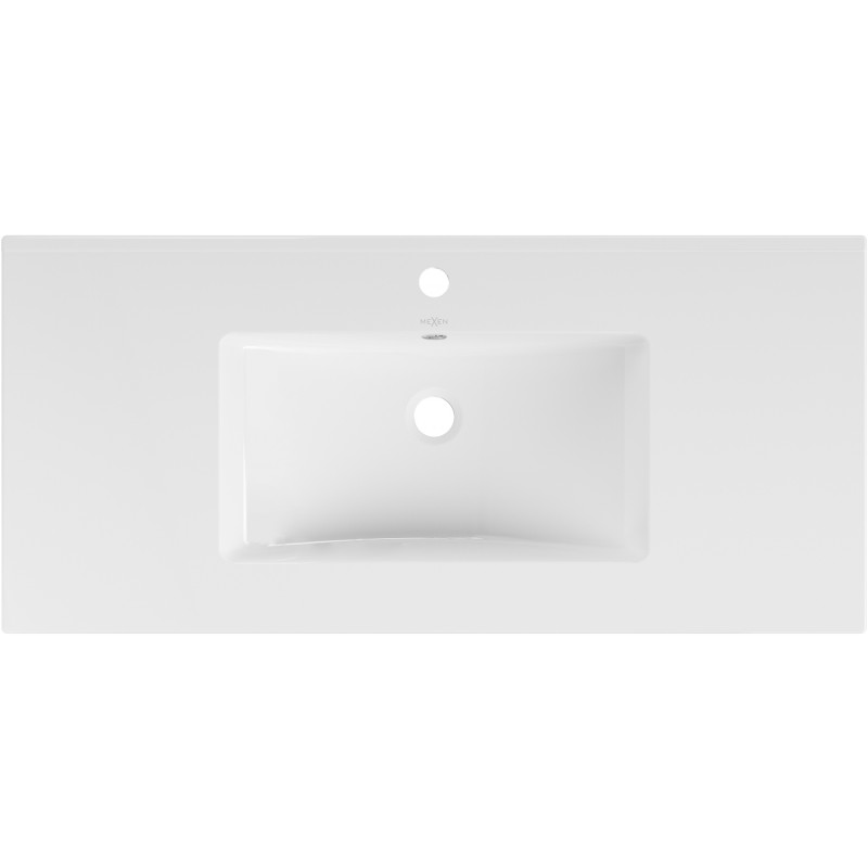 Mexen Atena Waschbecken zur Einlassmontage in die Arbeitsplatte 101 x 46 cm, weiß - 25011000