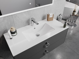 Mexen Atena Waschbecken zur Einlassmontage in die Arbeitsplatte 101 x 46 cm, weiß - 25011000