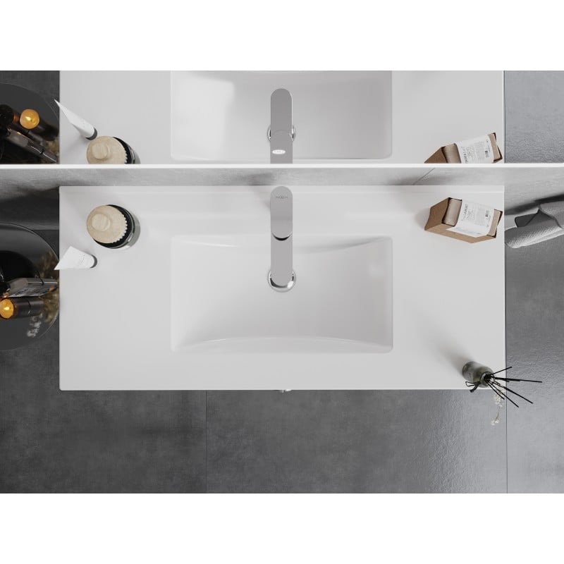 Mexen Atena Waschbecken zur Einlassmontage in die Arbeitsplatte 101 x 46 cm, weiß - 25011000