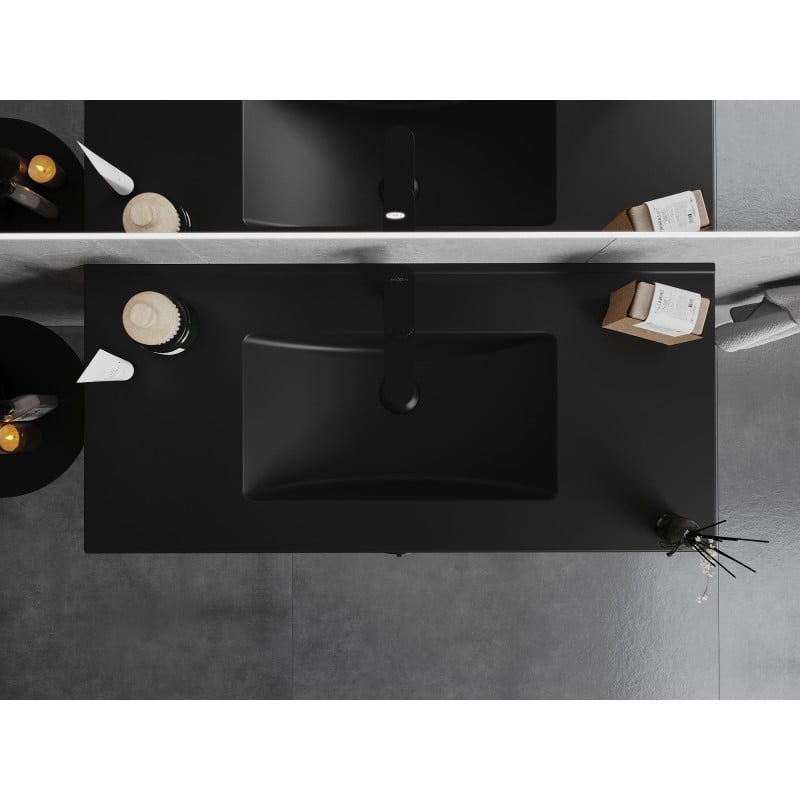 Mexen Atena Einbauwaschbecken 101 x 46 cm, schwarz matt - 25011070