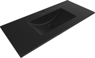 Mexen Atena Einbauwaschbecken 101 x 46 cm, schwarz matt - 25011070