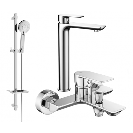 Mexen Alfa DQ40 Badewannen-Set, Chrom - 745713DQ40-00