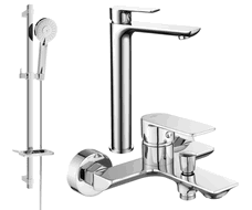 Mexen Alfa DQ40 Badewannen-Set, Chrom - 745713DQ40-00